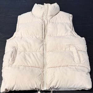 Amazon Women's Cream Puffer Vest